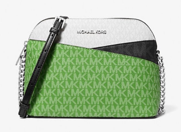 Jet Set Travel Color-Block Signature Logo Crossbody Bag